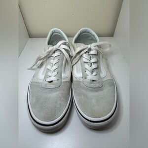 Vans Sneakers Suede Canvas  Women’s Size 7.5 cream grey